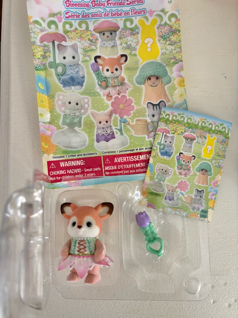 Sylvanian Families / Calico Critters Blooming Baby Friends Deer with Flower
